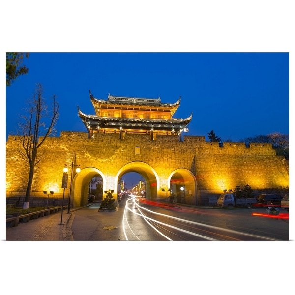 "The ancient Chang Gate, Suzhou, China" Poster Print