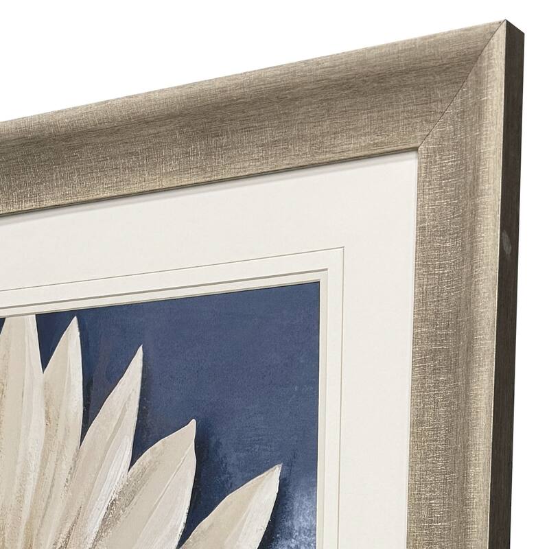 Paragon Blue Dry Palms II Framed Art