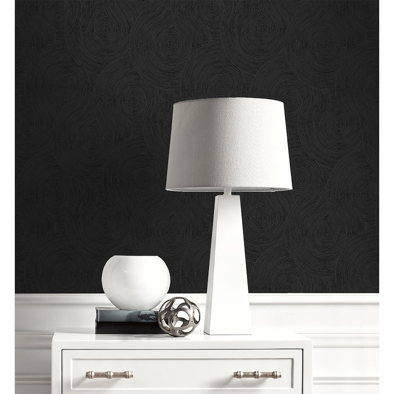 Seabrook Designs Swirl Geometric Prepasted Wallpaper - 20.9 in W x 33 ft. L