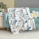 preview thumbnail 5 of 7, Printed Soft Flannel Fleece Throw Sherpa Kids Blanket, 40 x 50 Inch Cartoon Truck with White Base