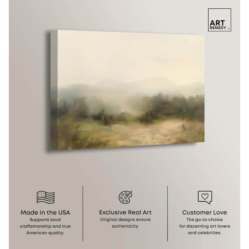 Haze Horizon Canvas by Art Remedy, Gallery Wrapped