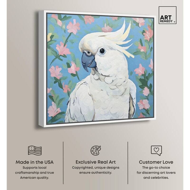 White Cockatoo I Canvas by Art Remedy