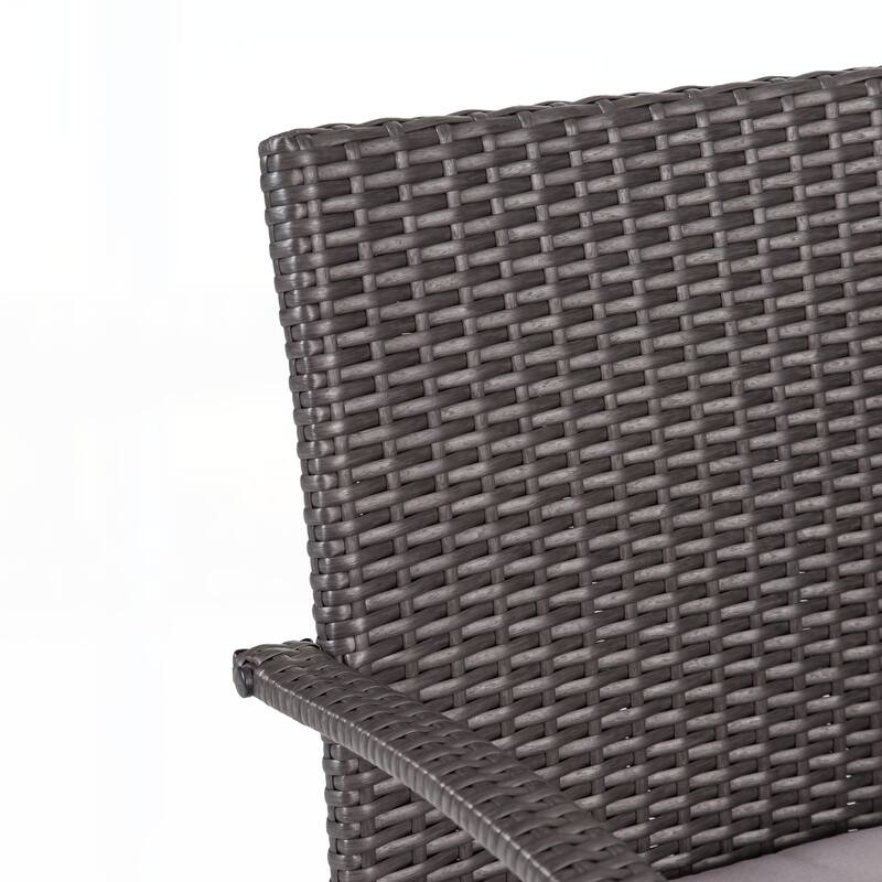 outdoor PE WICKER DINING CHAIR ,SET OF 2 PCS