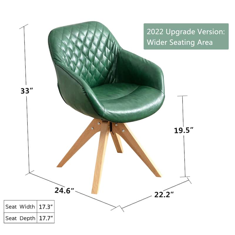 Modern Home Office Swivel Desk Chair Fabric Accent Chair