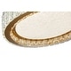 preview thumbnail 3 of 6, 1-Light Brass Stainless Steel LED Flush Mount With Clear Crystals