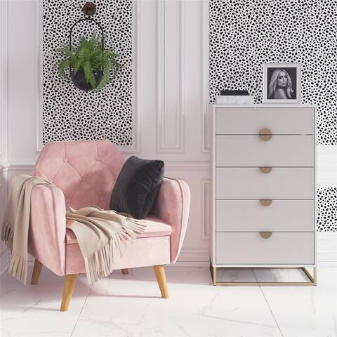 The Novogratz Kelly 5 Drawer Dresser