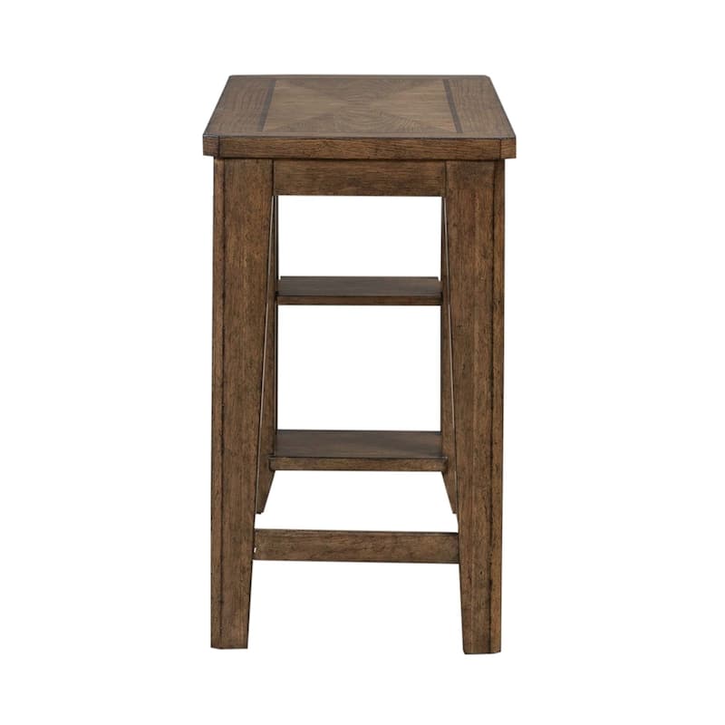Liberty Furniture Carolina Park Console Table, Optional 2 Upholstered Stools