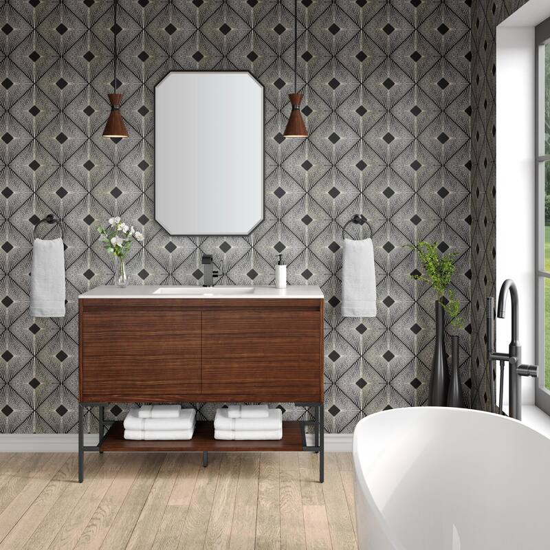 James Martin Vanities 805-V47.3-MB-GW Mantova 48" Single Basin Poplar