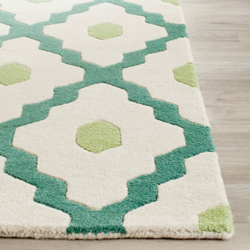 SAFAVIEH Handmade Chatham Sutapa Modern Moroccan Wool Rug