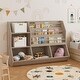 preview thumbnail 17 of 18, Ameriwood Home Tyler Kids Extra Large Book and Toy Storage Organizer, Black Oak