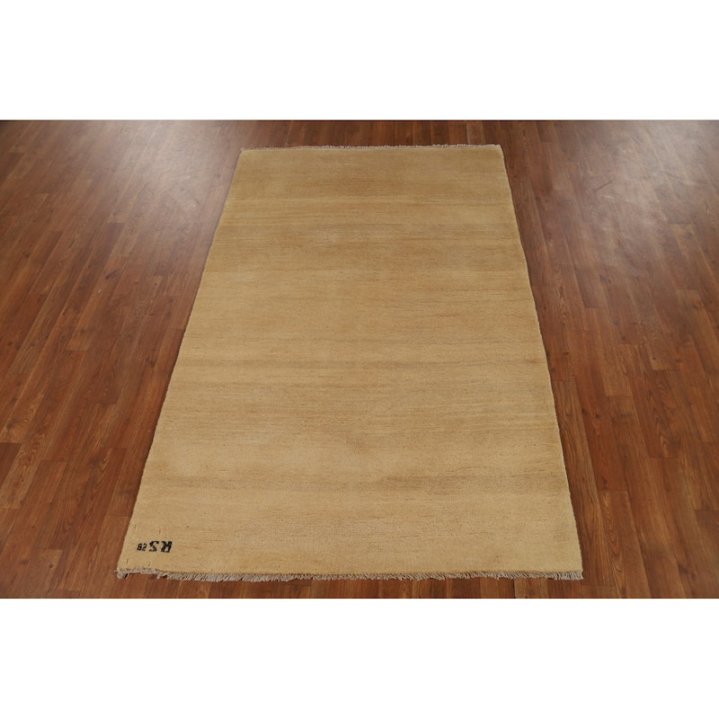 Gabbeh Modern Accent Rug Handmade Bedroom Wool Carpet - 3'10"x 6'0"