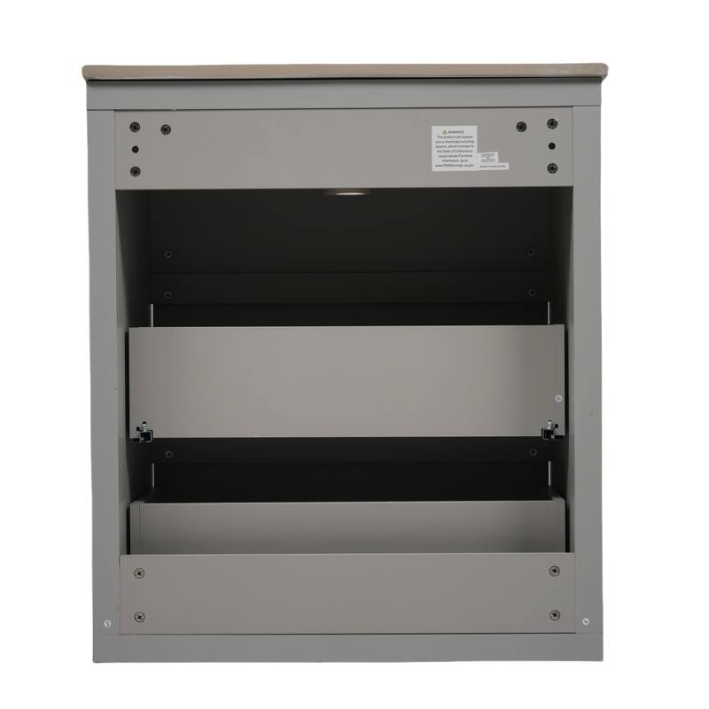 Minimalist Bathroom Cabinet Storage Vanity with 2 Lager Drawers