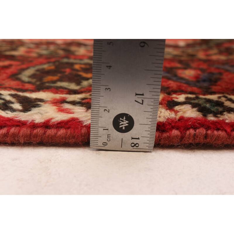 ECARPETGALLERY Hand-knotted Andelz Red Wool Rug - 4'8 x 9'2