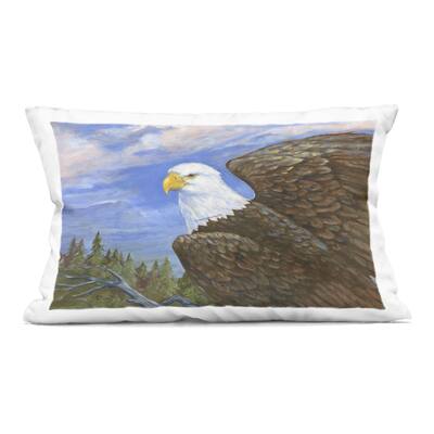 Stupell Eagle Overlook from Tree Top Decorative Printed Throw Pillow Design by Paul Brent