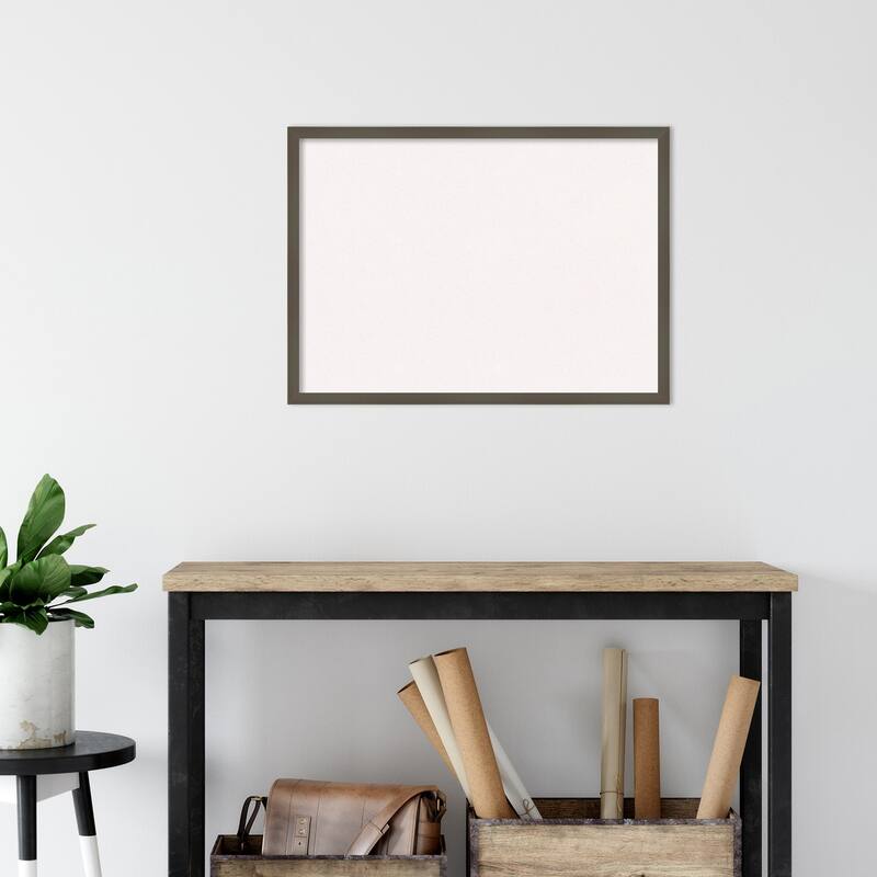 Svelte Wood Framed White Corkboard Bulletin Board