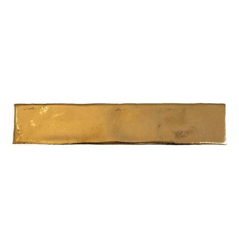 The Tile Life Midas 2x10 Gold Ceramic Wall Tile