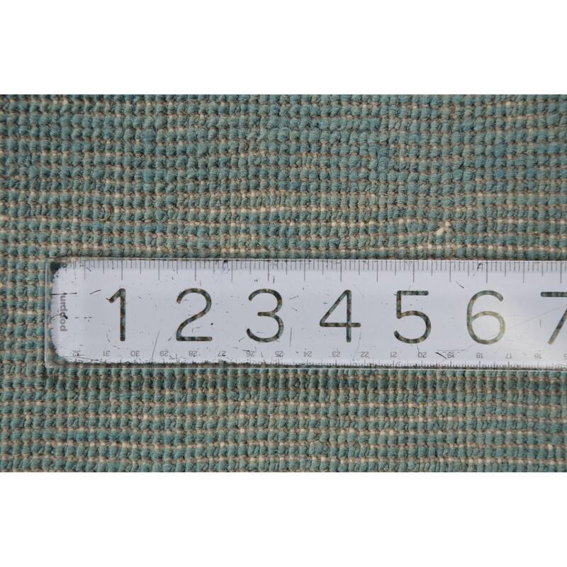 Hand Knotted Oriental 100% Wool Carpet Modern Solid Navy Blue & Blues Gabbeh Runner Rug - 9' 3'' X 3' 0''