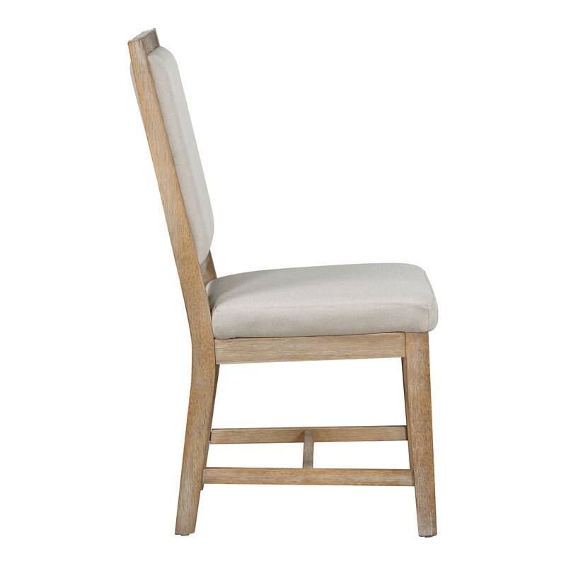 Spruce & Spring Round Dining Table Set for 4, Extendable 5-Piece Mid Century Modern Farmhouse Table with Upholstered Chairs