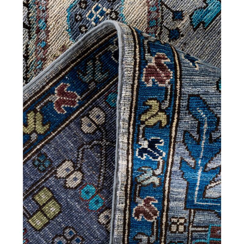 Serapi One-of-a-Kind Hand-Knotted Area Rug - Gray - 8' 0" x 9' 11"
