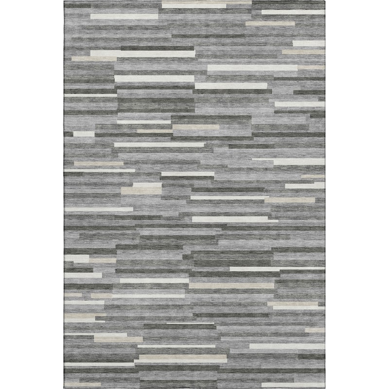 Premium Washable Super Soft Geo Stripes Mayfield Rug