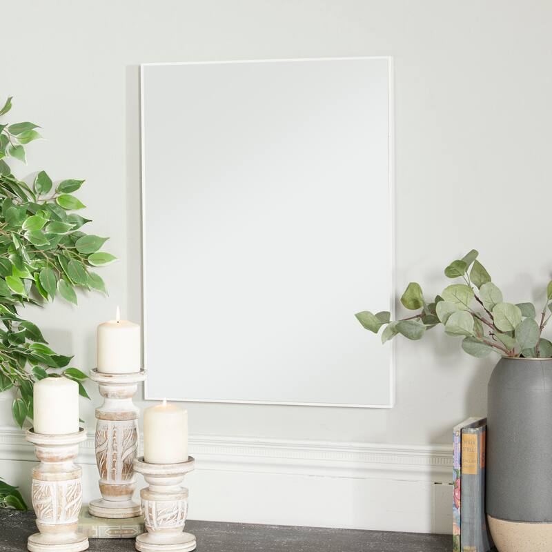 Contemporary Rectangular Wall Mirror - Multiple Finishes and Sizes