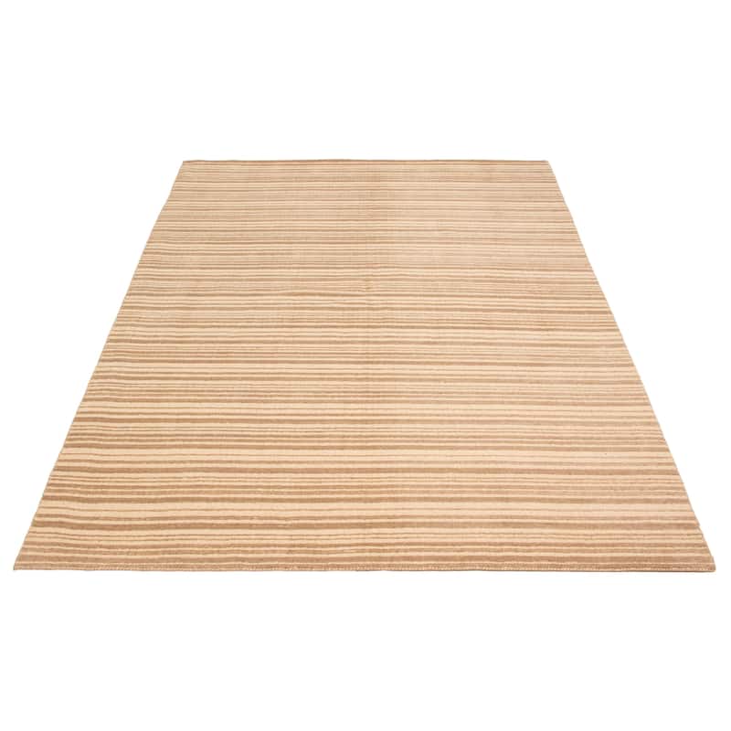 Kashkuli Gabbeh Tan Rug 7'6" x 10'8" - 7'6 x 10'8