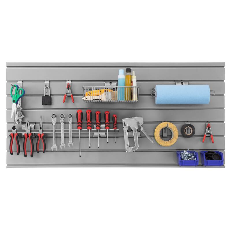 NewAge Products PVC Slatwall 12-Piece Accessory Kit