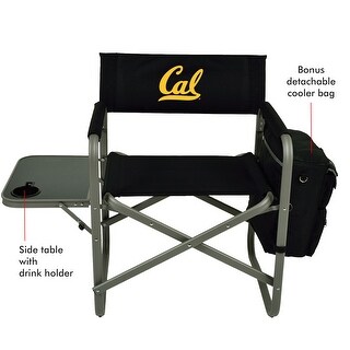 NCAA California Berkeley University Golden Bears Deluxe Sports Chair with Side Table