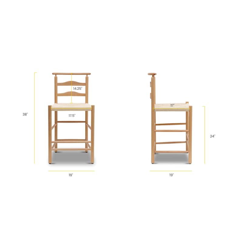 Poly & Bark Badia 24" Counter Stool