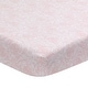 preview thumbnail 1 of 3, Lambs & Ivy Signature Pink/White Floral Bud Organic Cotton Fitted Crib Sheet