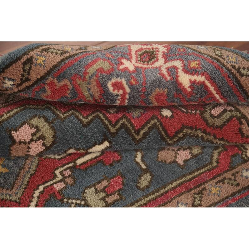 Traditional Heriz-Serapi Oriental Accent Rug Handmade Wool Carpet - 3'11"x 5'11"