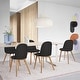 preview thumbnail 16 of 136, Modern Plastic and Wood Dining Chairs (Set of 2)