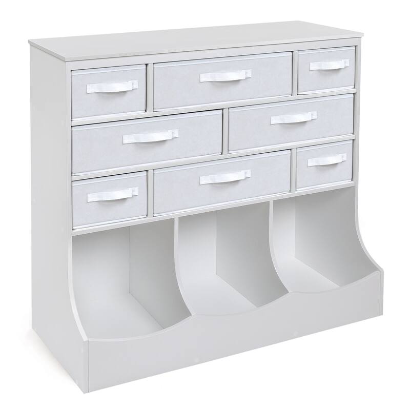 Storage Station with Eight Baskets and Three Bins