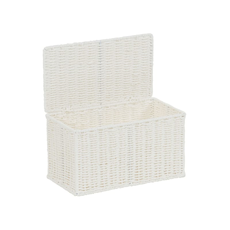 Household Essentials Wicker Basket with Lid