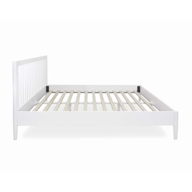 Rye Studio Santos Modern Slatted Wood Headboard Platform Bed