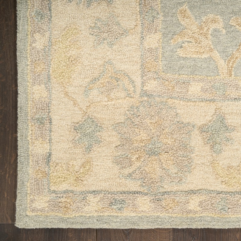 Nourison Maison Indoor only Blue Persian Area Rug - Blue/Ivory - 5' 9" x 8' 9" - Rectangle