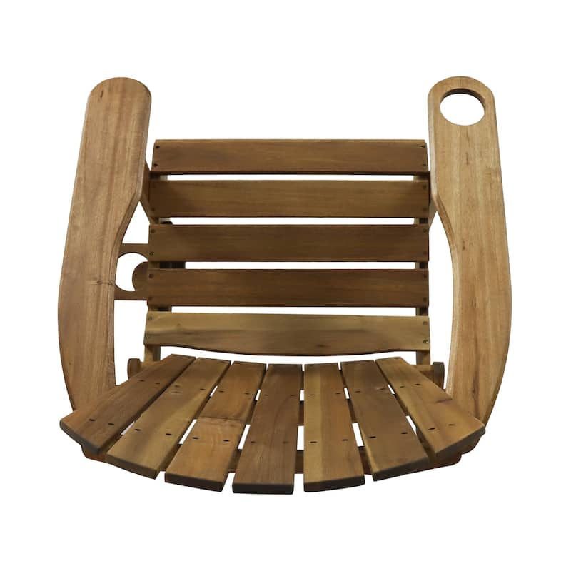 Bellwood Acacia Wood Folding Adirondack Chair by Christopher Knight Home