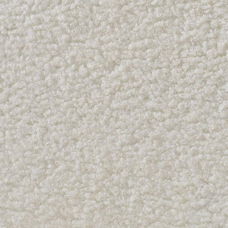 92-Inch High-Quality Teddy Fur Fabric Corner Sofa,With Usb Port,Center Console And Coffee Table.A Super Large Cushioned Sofa