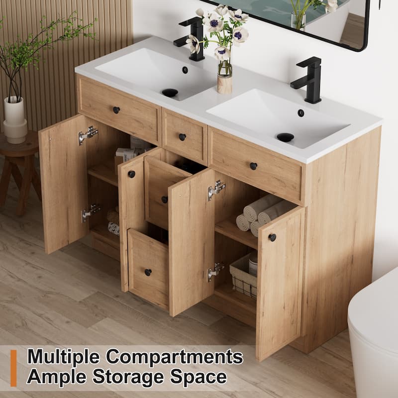 36"/48"/60"/72" Bathroom Vanity Set with Sink & Faucet