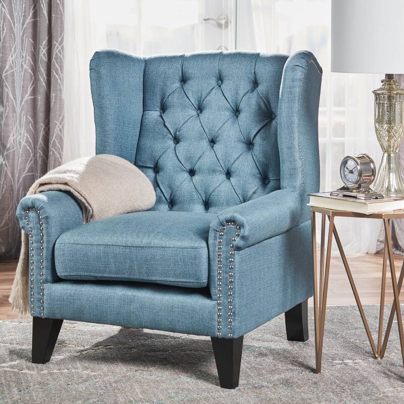 30" High Back Button Tufted Chair