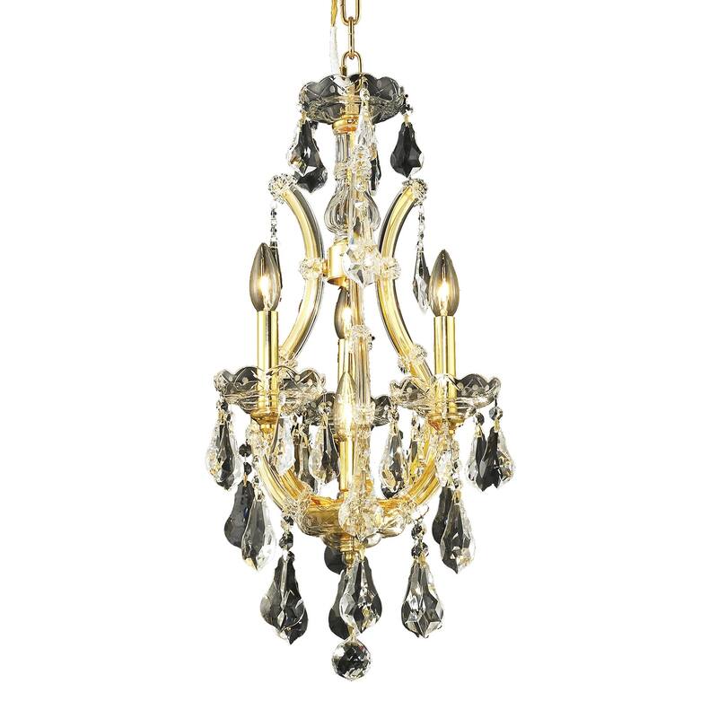Fleur Illumination 4 light Gold Chandelier