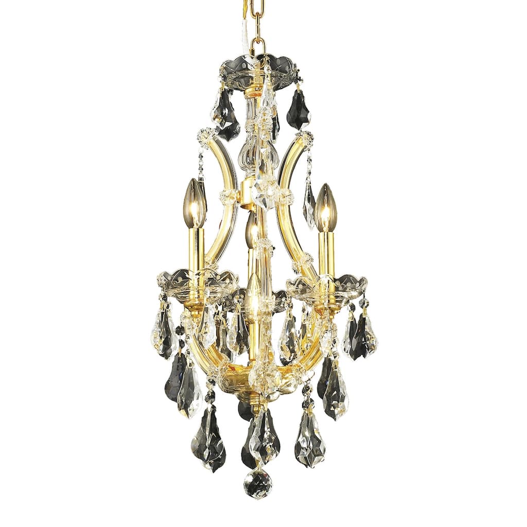 Fleur Illumination 4 light Gold Chandelier