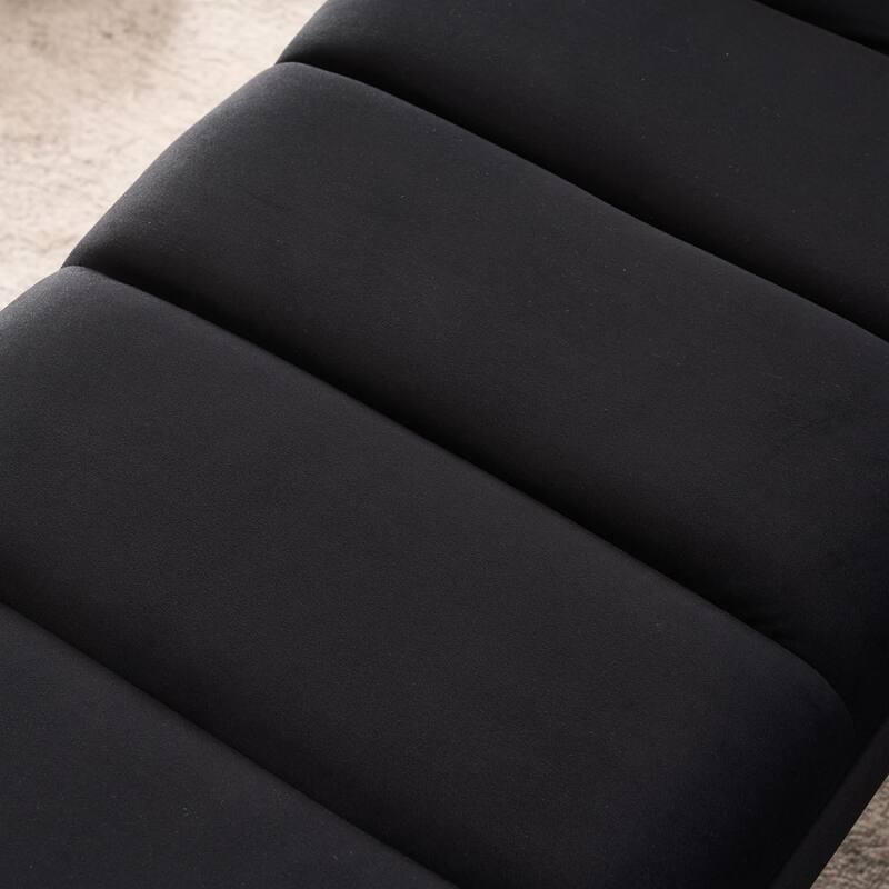 Upholstered Bedroom Bench Tufted Entryway Bench Modern End of Bed Bench Dining Bench with Gold/Black Metal Legs for Window