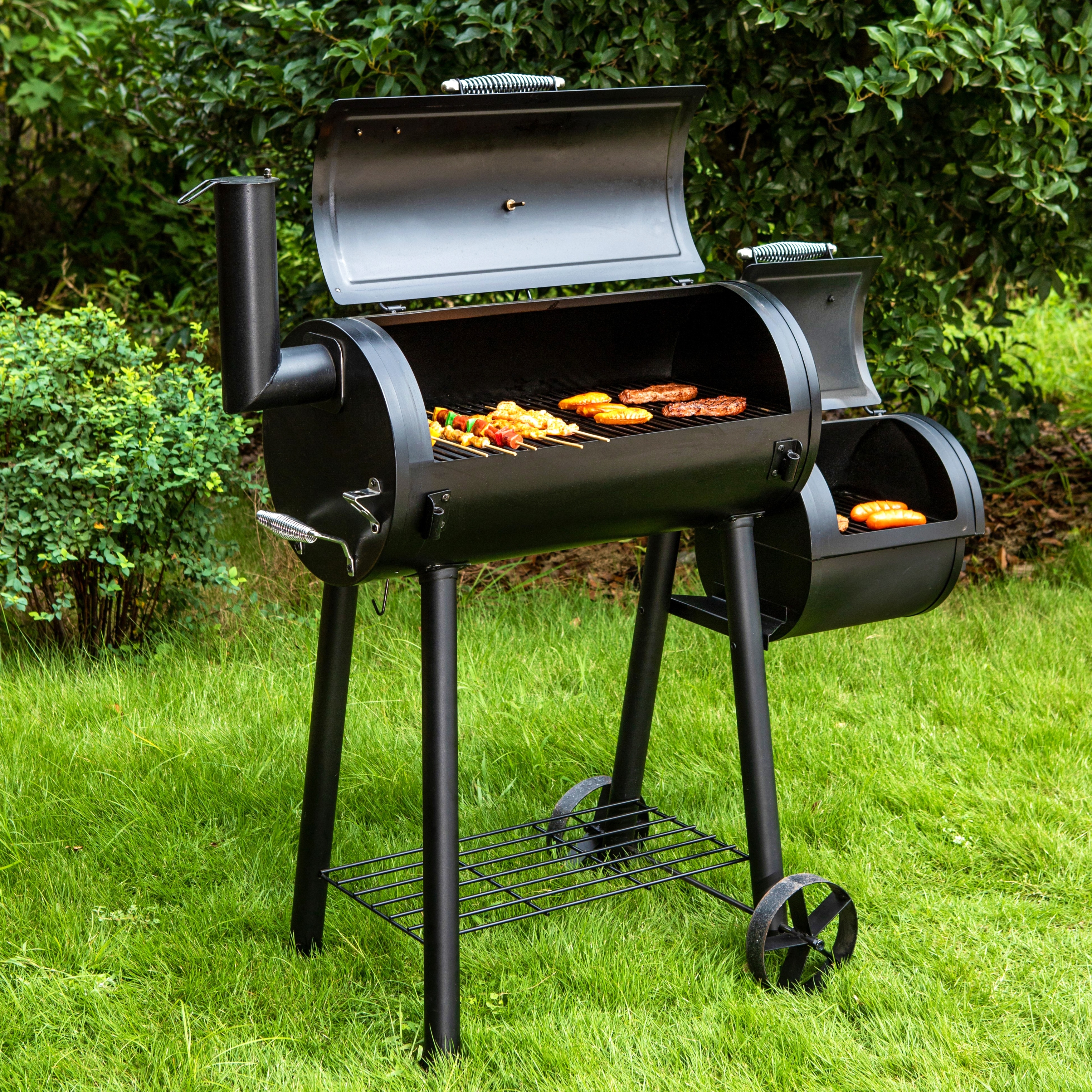 Charcoal Grill with Offset Smoker All Metal Steel Made Outdoor Smoker Best Combo for Outdoor Garden Patio and Backyard Cooking On Sale Bed Bath Beyond 35547287