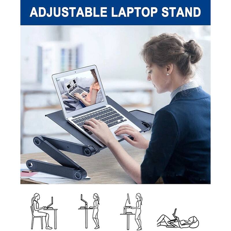 Ergonomic Computer Tray Reading Holder Bed Tray Standing Desk, 2