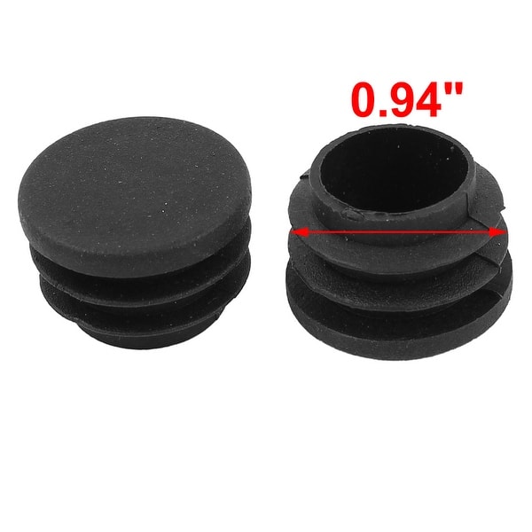 Pipework Inserts 25mm Dia Plastic Round Cap Tube Pipe Inserts End Blanking 24 Pcs ...