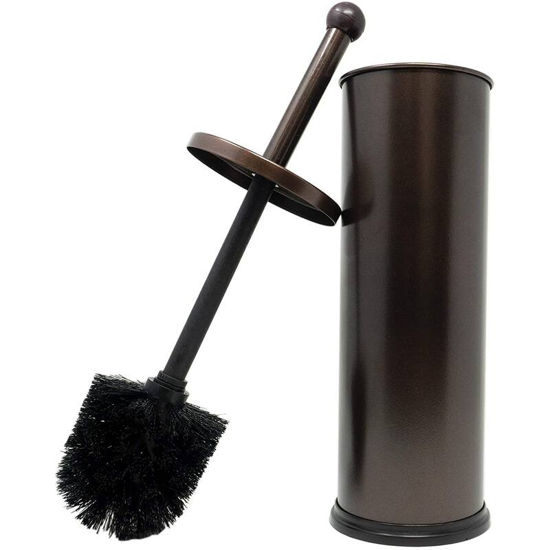 HUJI Rust Resistant Bronze Toilet Brush & Holder Set