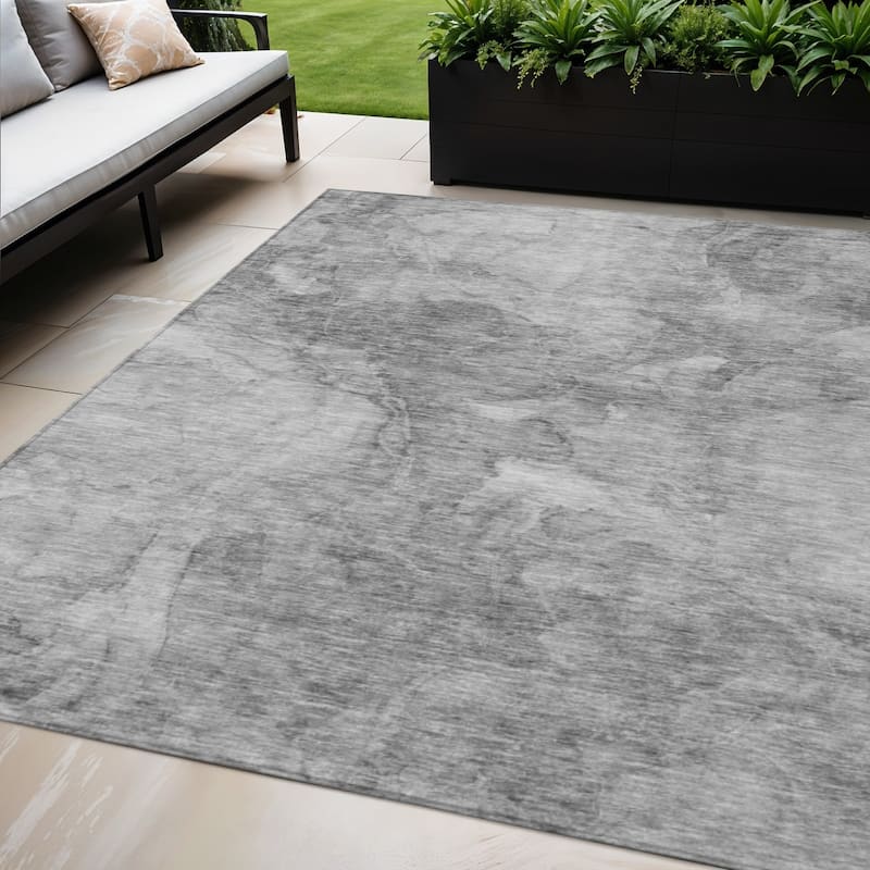 HomeRoots Nautical Transitional Rectangle Outdoor Rug - 5' X 8'
