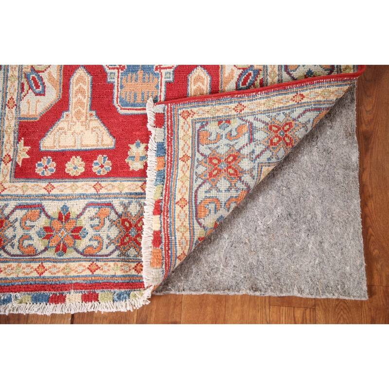 Red Kazak Rug Handmade Traditional Wool Carpet - 3'1"x 5'0"
