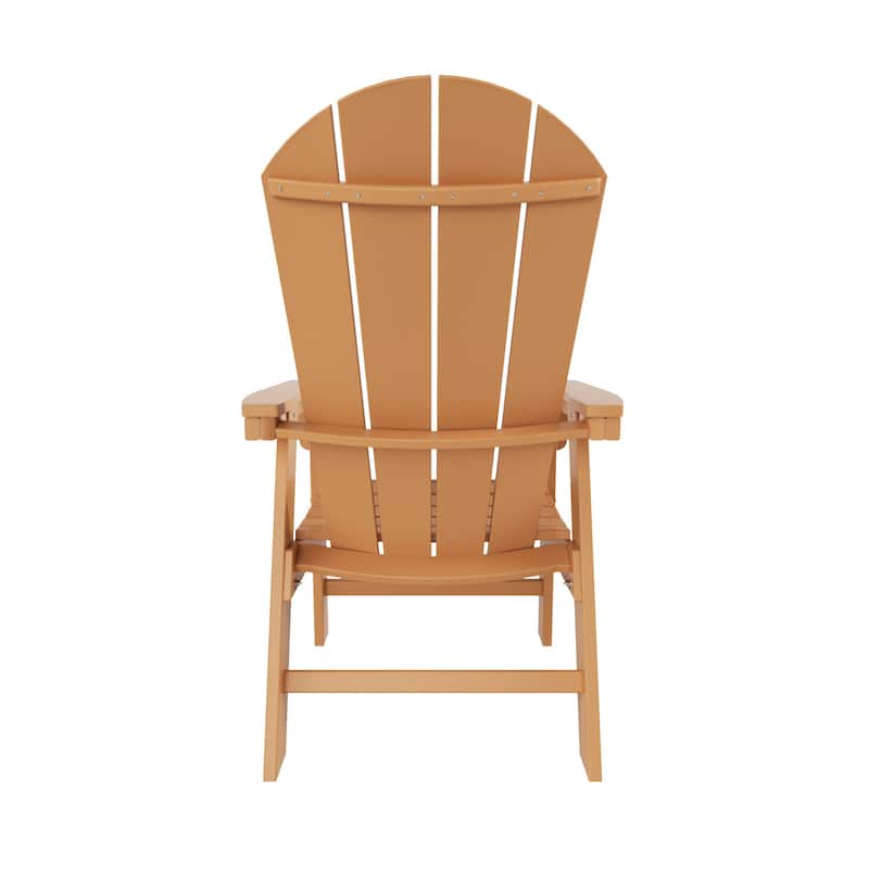 Laguna Hdpe All Weather Outdoor Patio Adirondack Dining Chair With Arms